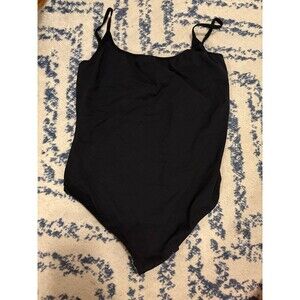 Intimately Free People Black Basique Strappy Sleeveless Bodysuit